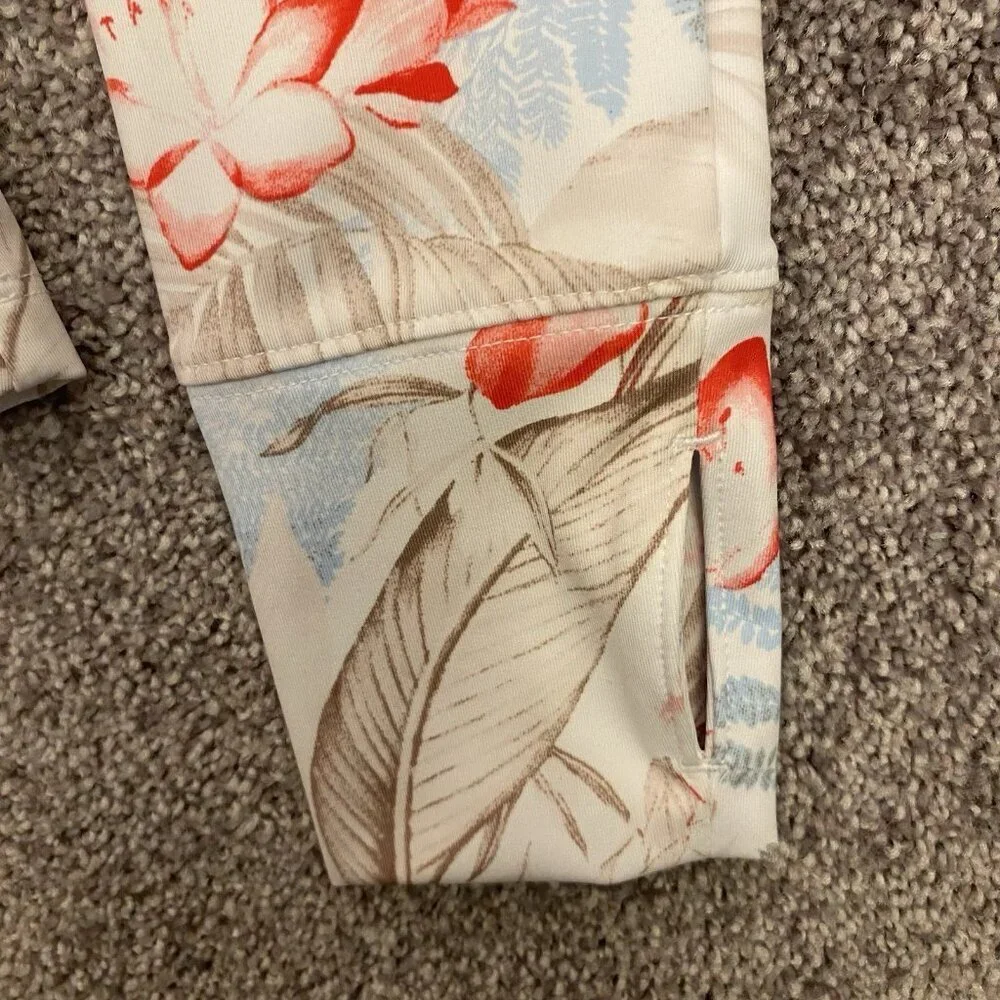 Tommy Bahama Everyday Active Women's 1/2 Zip Jacket Floral Pockets Size M NWT - Picture 6 of 13